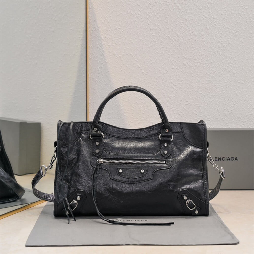 Balenciaga Women s Le City Bag Medium(HIGH-END GRADE)