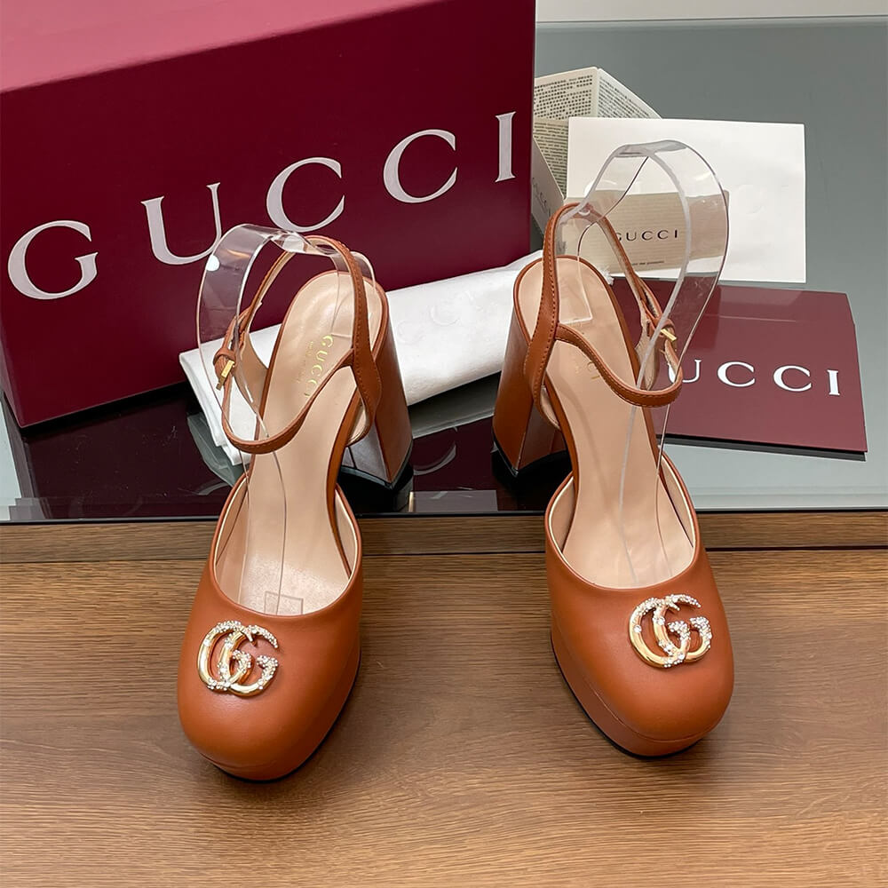 GUCCI Women s platform pump with Double G
