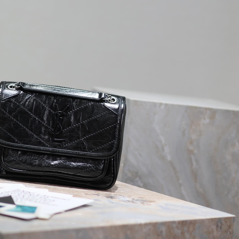 YSL NIKI baby in vintage leather(HIGH-END GRADE)