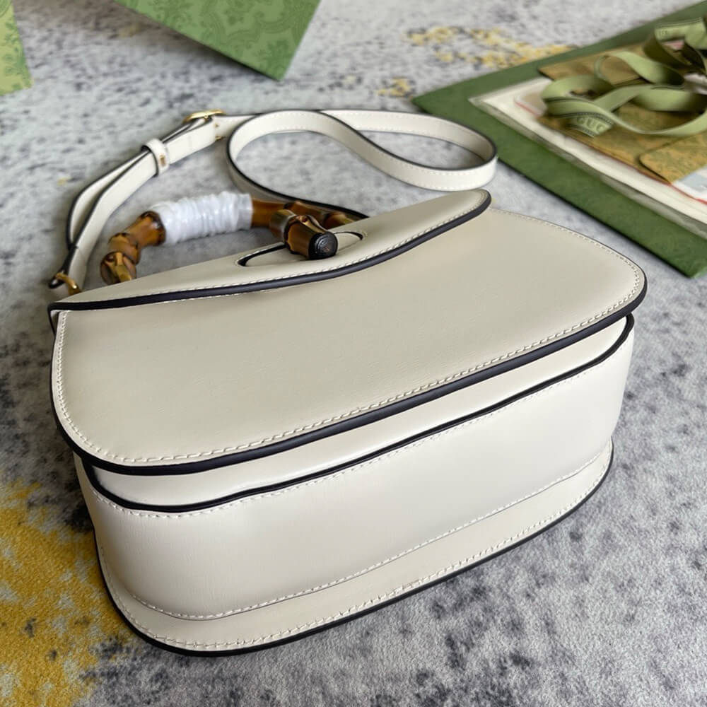 GUCCI BAMBOO 1947 JUMBO GG SMALL TOP HANDLE BAG