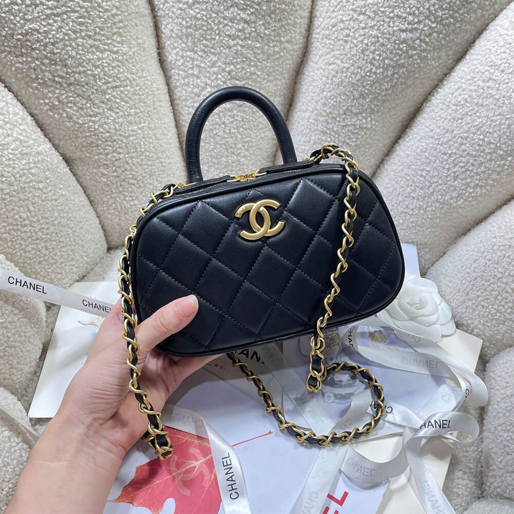 CHANEL Mini Bowling Bag(HIGH-END GRADE)