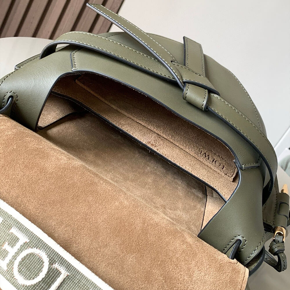 Loewe Small Gate bag in soft calfskin and jacquard