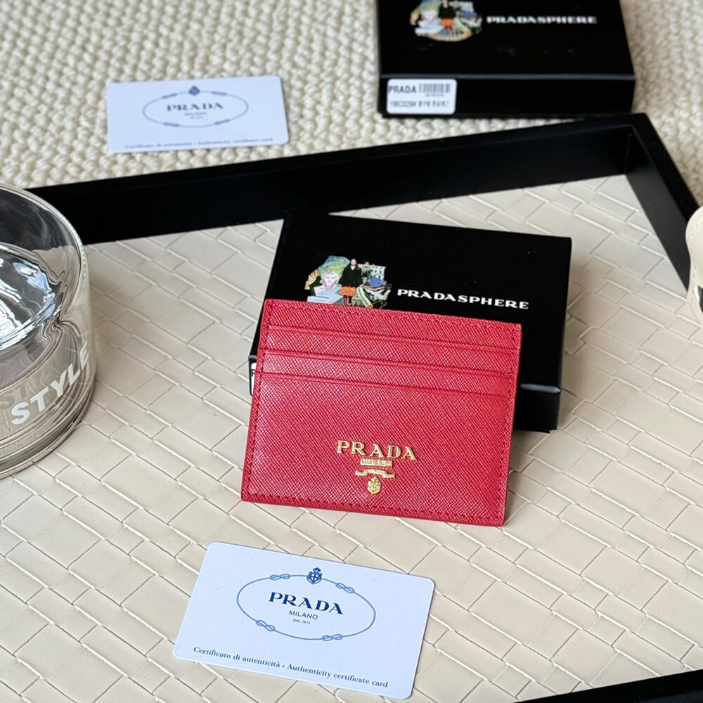 Prada Saffiano Leather Card Holder
