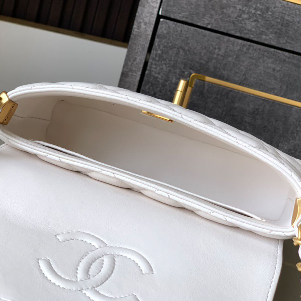 CHANEL Small Flap Bag with Top Handle(HIGH-END GRADE)