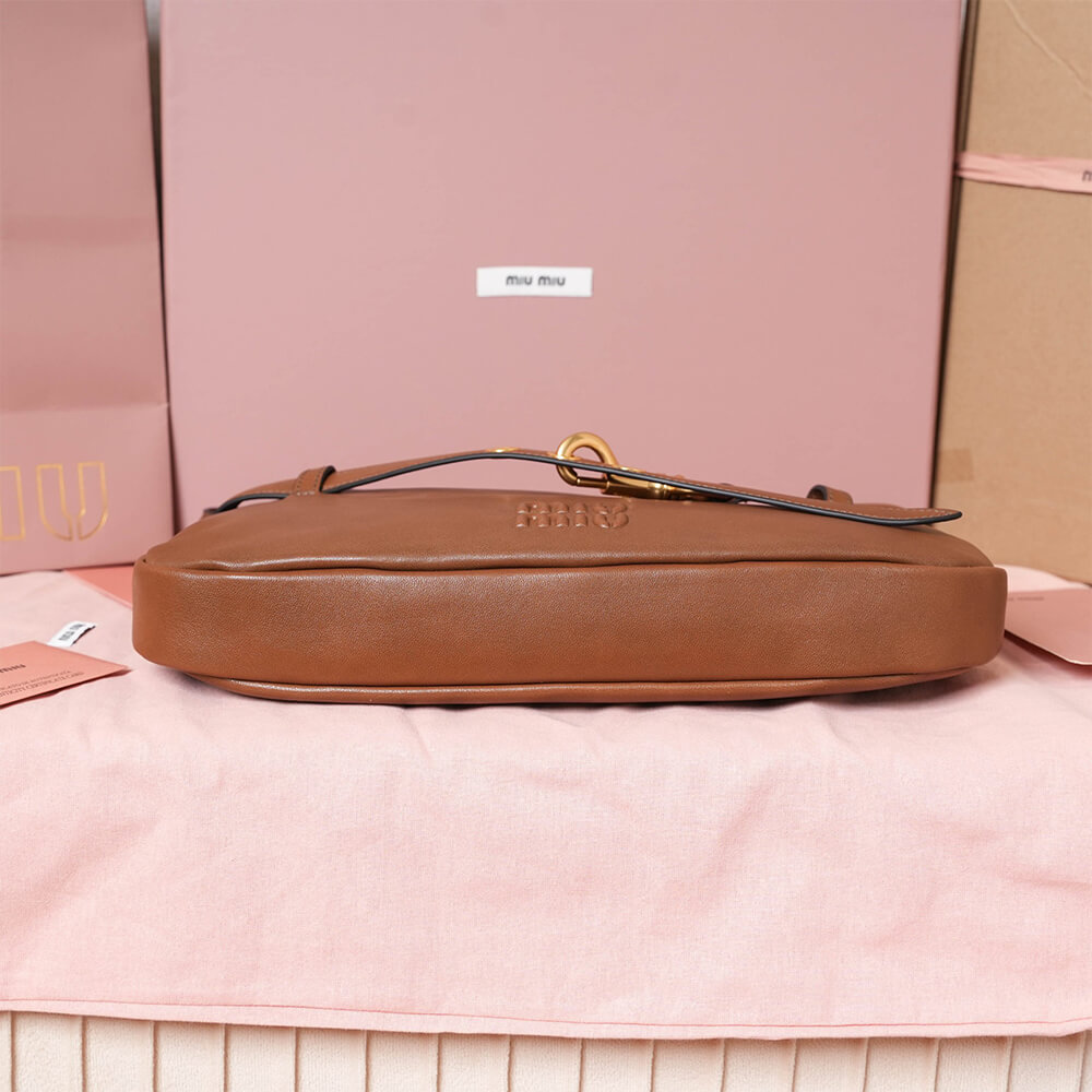 MIUMIU Regular Aventure nappa leather bag(HIGH-END GRADE)
